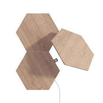 Foto: Nanoleaf Elements Wood Look Hexagons Expansion Pack - 3PK