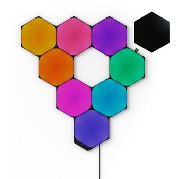 Foto: Nanoleaf Shapes Ultra Black Hexagons Starter Kit - 9PK