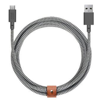 Foto: Native Union Belt Cable USB-A to USB-C 3m Zebra