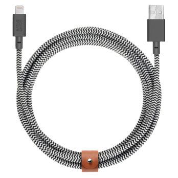 Foto: Native Union Belt Cable USB-A to Lightning 3m Zebra