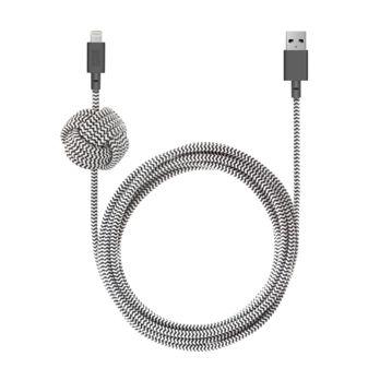 Foto: Native Union Night Cable USB-A to Lightning 3m Zebra