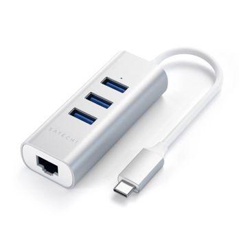 Foto: Satechi Type-C 2-in-1 3 Port USB 3.0 Hub & Ethernet silver