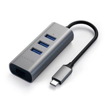 Foto: Satechi Type-C 2-in-1 3 Port USB 3.0 Hub & Ethernet space gray
