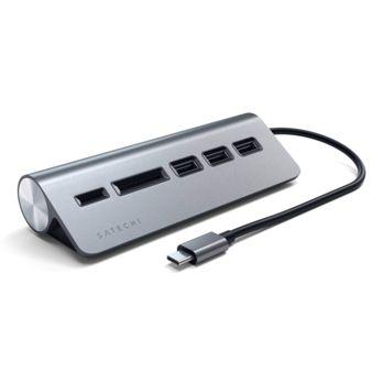 Foto: Satechi Type-C Aluminum USB Hub & Card Reader space gray